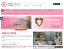 Tablet Screenshot of manualidadesisabelalcaraz.com